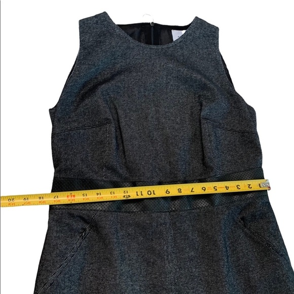 Akris Punto Black Gray Sleeveless Dress Size 14 - Picture 11 of 17